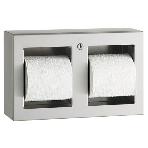 壁取り付け式トイレットペーパーホルダー - B-3588 TRIMLINESERIES&trade; - Bobrick Washroom Equipment - ステンレス製 / ダブルロール / 業務用