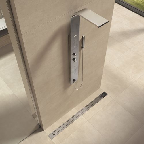 陶磁器タイル - BETON IVORY - Casalgrande Padana - 光沢 / エンボス加工 / 屋内用