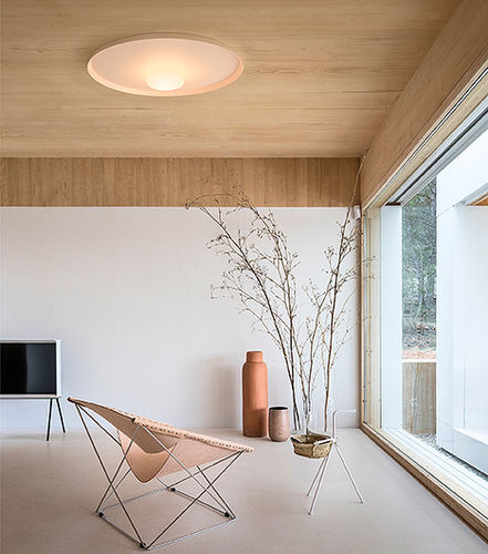 現代風シーリングライト - Top - VIBIA LIGHTING - 円形 / 吹きガラス製 / アルミニウム
