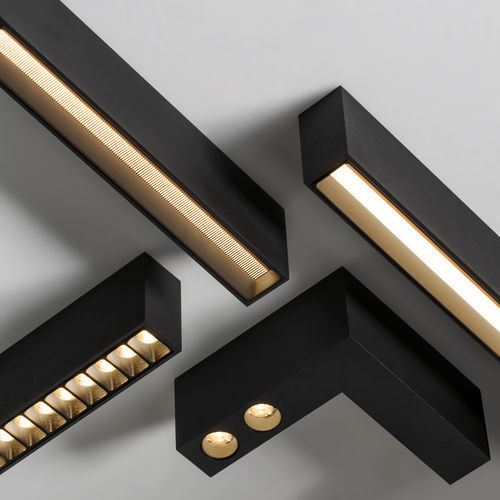 現代風シーリングライト - Offset - VIBIA LIGHTING - 直線型 / アルミニウム / ポリカーボネート製