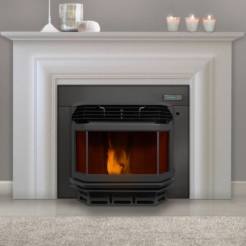 ぺレットストーブ - ECO I  - ECOFOREST - 10 kW...20 kW / 多燃料 / 壁取り付け式