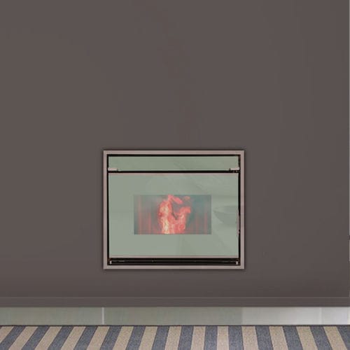 ぺレットストーブ - GRANADA - ECOFOREST - 12 kW / 多燃料 / 壁取り付け式