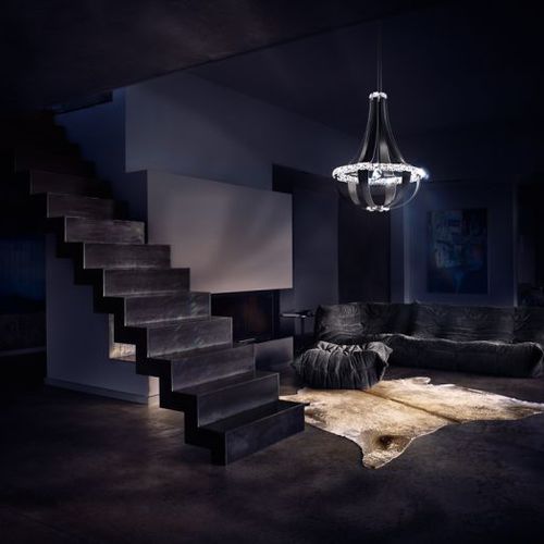ペンダントランプ - CRYSTAL EMPIRE: SCE110DN - Swarovski Lighting - swarovski® クリスタル製 / 革製 / 現代風