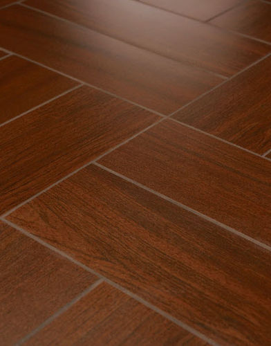 陶磁器タイル - WOOD IMPRESSIONS : BRASILIAN CHERRY - Crossville - 光沢 / 屋内用 / 床