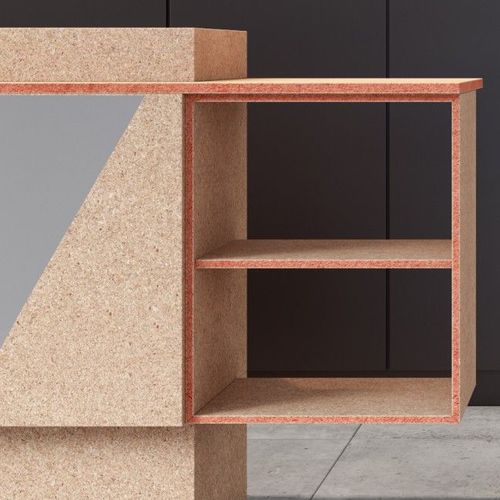 ラミネート建築用パネル - PB P2 FIRE X - SONAE ARAUCO - メラミン樹脂加工 / 石膏 / スチール製