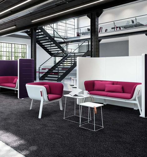 現代風ソファー - HUB - Interstuhl Büromöbel GmbH & Co. KG - 布製 / 革製 / モジュール式
