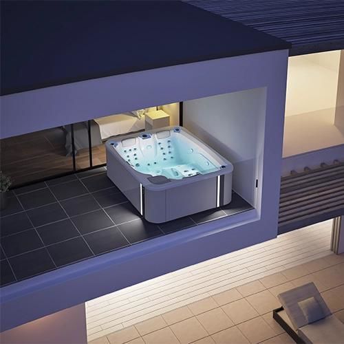 ビルトイン式ジャグジー - TOUCH PRO - Aquavia Spa - 地上 / 長方形 / 3人用