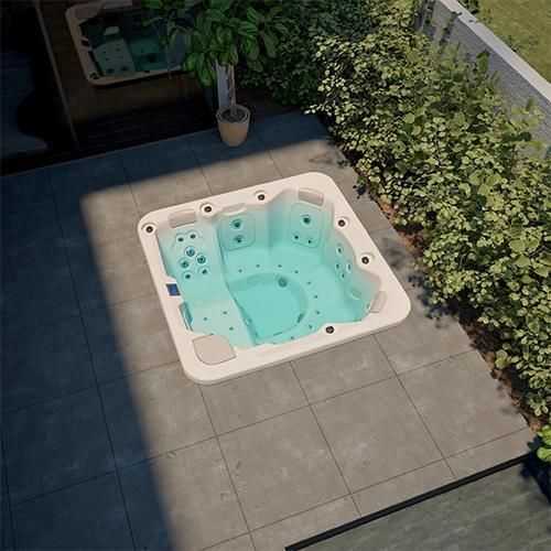 ビルトイン式ジャグジー - MALLORCA - Aquavia Spa - 正方形 / 6人用 / 5人用
