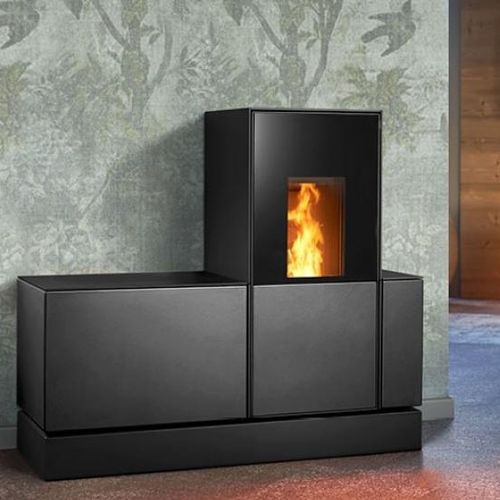 ぺレットストーブ - P240 - Piazzetta - 0 - 5 kW / 5 kW...10 kW / 多燃料