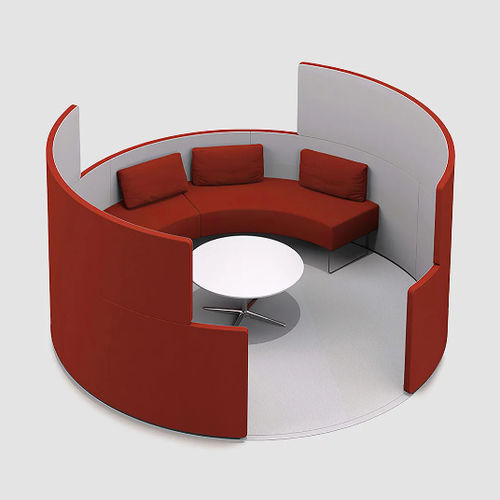 床置きオフィス用間仕切り - PARCS TOGUNA CIRCLE - Bene GmbH - 布製 / 保護 / グレー