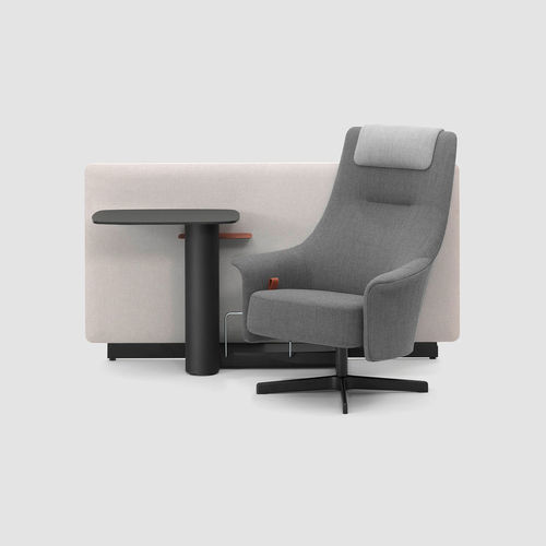 現代風来客椅子 - PORTS TASK LOUNGE - Bene GmbH - 布製 / 背もたれが高い / ヘッドレスト付き