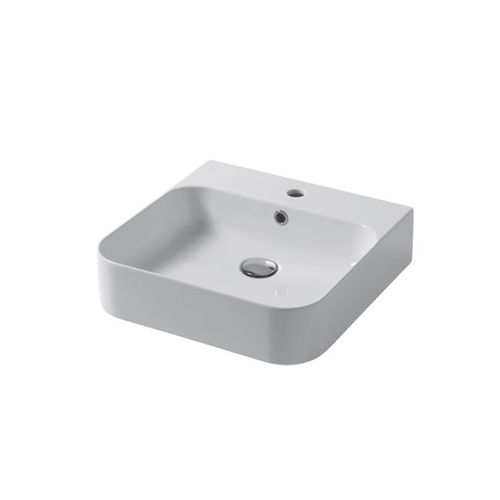 壁掛け式洗面器 - SLIM : SL04848101 - Disegno Ceramica - セラミック製 / 正方形 / 現代風