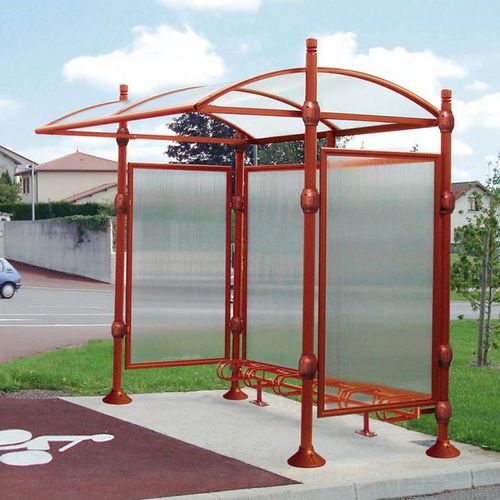 ポリカーボネート製キャノピー自転車シェルター - PROVINCE CITY - PROCITY - モジュール式 / アルミニウム製 / スチール製