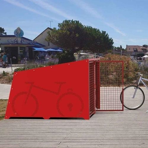セキュリティ自転車シェルター - BERLIN - PROCITY - 溶融亜鉛メッキ鋼製 / 公共スぺース用