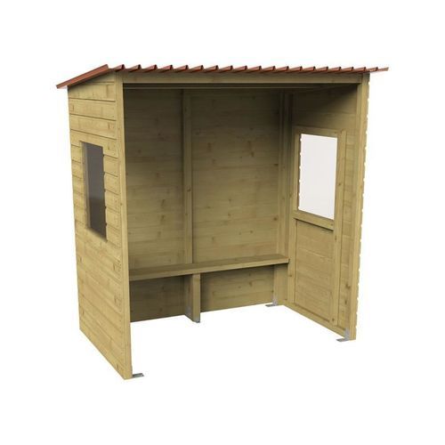 プレキシガラス®製バスシェルター - Turin - PROCITY - 電気亜鉛メッキ鋼製 / 木材 / ペイントスチール製