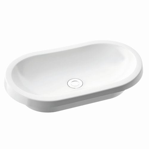カウンタートップ型洗面器 - PIA 60 - Marmorin - セラミック製 / 楕円形 / 現代風