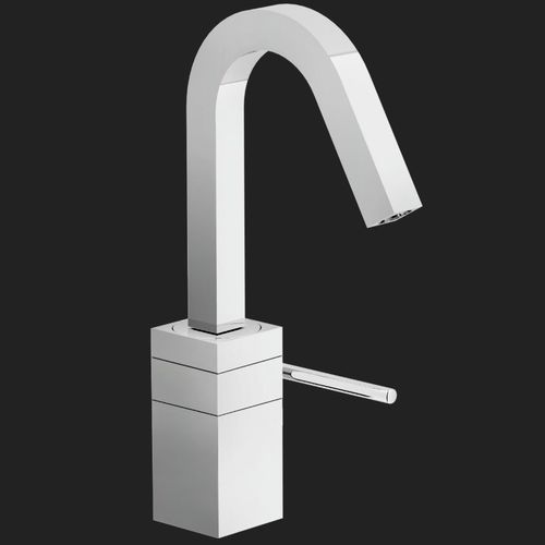 洗面器用混合水栓 - CUBE: CB00518/2CR - Nobili Rubinetterie - カウンタートップ / 真ちゅう製 / ステンレススチール製