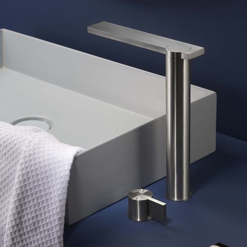 洗面器用混合水栓 - PR50AD201INOX - Ritmonio Rubinetterie Srl - カウンタートップ / ステンレススチール製 / バスルーム用