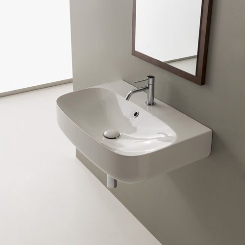 カウンタートップ型洗面器 - Moon - Scarabeo Ceramiche - 壁掛け式 / 磁器製 / イタリア製