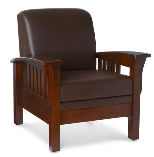 現代風アームチェア - SONORA - Carolina Business Furniture - 布製 / 木製 / 取り外しできるクッション付き
