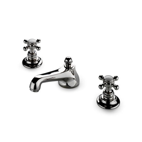 洗面器用ダブルハンドル混合水栓 - ATLS26 - Waterworks - カウンタートップ / クロムメッキ金属 / 真ちゅう製