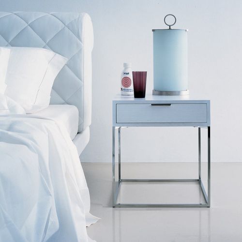 現代風ベッドサイドテーブル - OSCAR - Zanotta - MDF / 合板 / アルミニウム