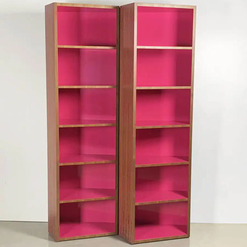 現代風本棚 - ZAG - Bernini Gallery - アメリカンウォールナット製 / Karim Rashid 作 / ピンク