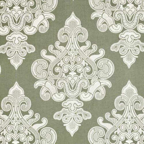 張り地 - ANGKOR EMBROIDERY   - F. SCHUMACHER & CO. - ダマスク / ポリエステル製 / リネン