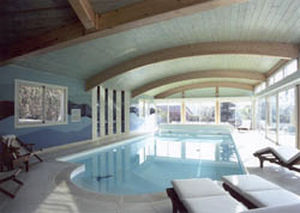 木製接着合板梁 - PISCINE-BAR/AUBE - Haas - 短形断面 / アーチ型