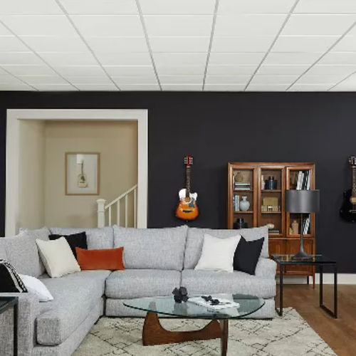 鉱物繊維製仮天井 - SCORED  - Armstrong ceilings - USA - タイル / パネル / リビング用