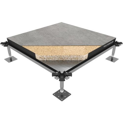 木製OAフロア - PAC 35/05 - ACCESS FLOOR POLYGROUP - パーティクルボード / 陶磁器 / 溶融亜鉛メッキ鋼製