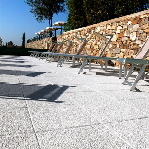 コンクリート製舗石 - WHITE CARRARA 3 - MASPE PAVINGS - 人工大理石 / 屋外用 / 歩行者用