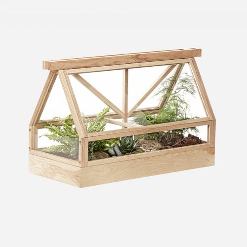 トネリコ材プランター - GREENHOUSE  - DESIGN HOUSE STOCKHOLM - 金属製 / ガラス製 / 長方形