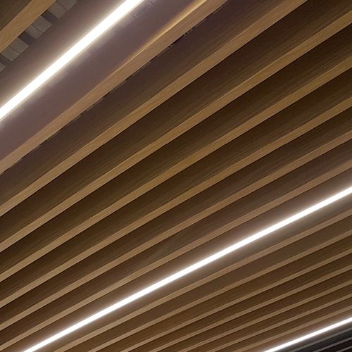 塗装アルミニウム製音響バッフルボード - LIGHTING - Atena spa - 天井 / 長方形 / 装飾