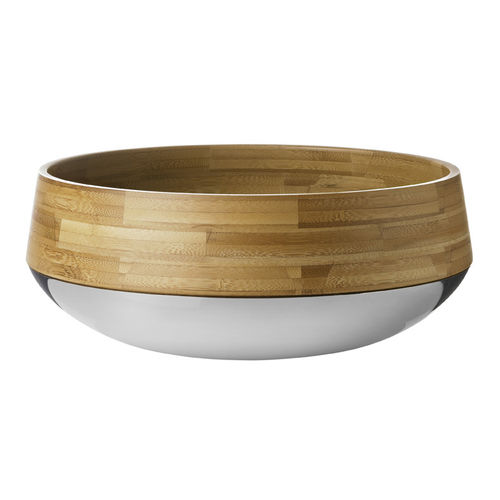 ステンレス製サラダボール - KONTRA - STELTON - 竹製