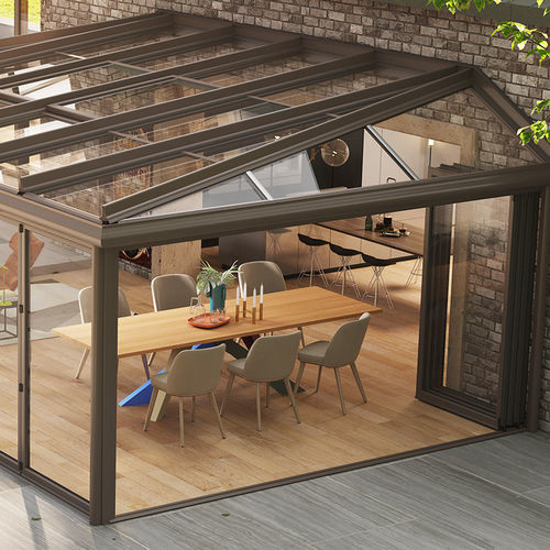 ガラス製ガーデンルーム - CLIMA TT - Sunroom S.p.A. - 金属製 / 業務用