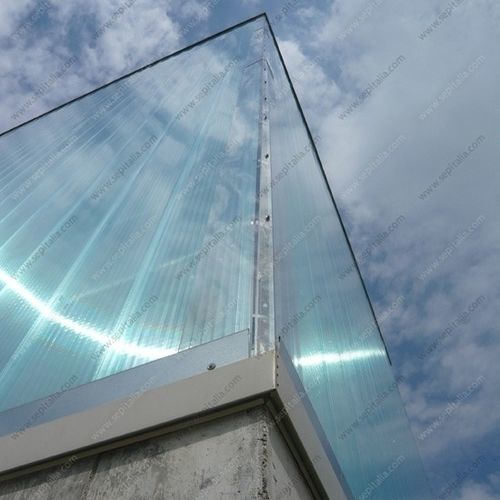 フラットポリカーボネート - VERTICAL FACADES - SEP - カーテンウォール用 / モジュール式