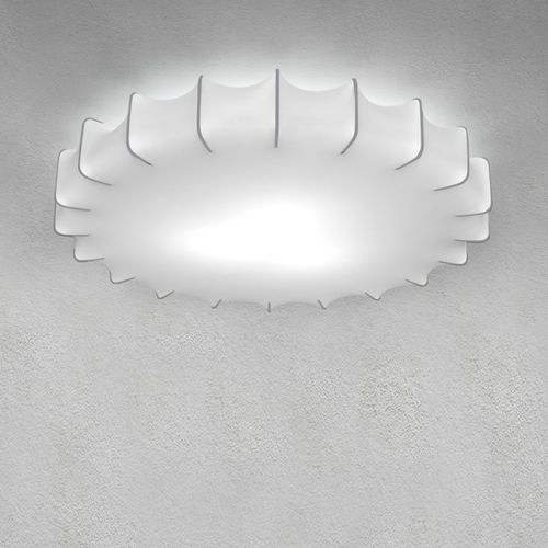 現代風シーリングライト - SWEET - Ole! Lighting - 円形 / キャンバス生地 / LED