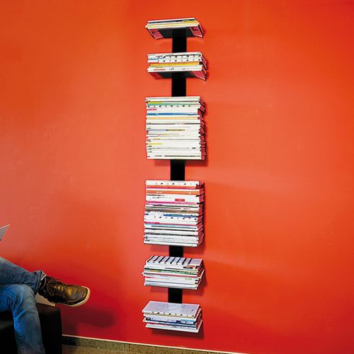 雑誌および新聞用展示用ラック - BOOKSBAUM MAGAZINE BIG - RADIUS DESIGN - 粉体塗装スチール製