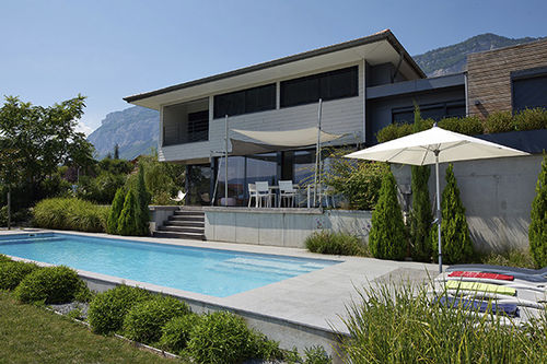 屋外用プール - GRENOBLE - PISCINES CARRE BLEU - ホテル用 / 半埋め型 / コンクリート製