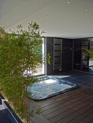 ビルトイン式ジャグジー - MONTAGNY 69 - PISCINES CARRE BLEU - 正方形 / 4人用 / 家庭用