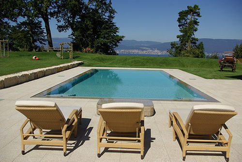 屋外用プール - SUISSE - PISCINES CARRE BLEU - 地下 / コンクリート製 / ミラー