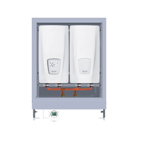 電動式瞬間湯沸し器 - DSX TOUCH TWIN - CLAGE GmbH - 壁取り付け式 / 縦型 / バスルーム用