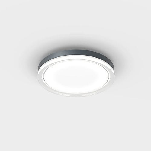 現代風シーリングライト - LISC - IP44 Schmalhorst - 円形 / 乳色ガラス製 / LED