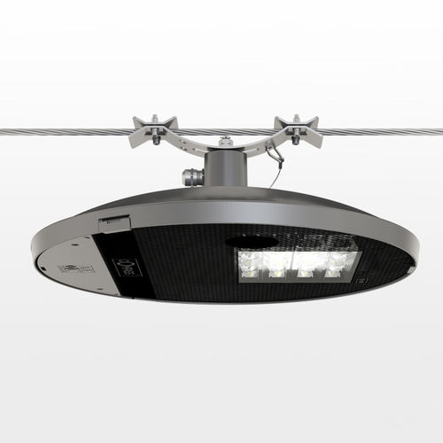 LEDケーブル照明 - COMPASS TS - AEC Illuminazione - 円形 / ステンレススチール製 / 硬化ガラス製