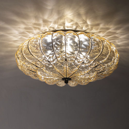 伝統的シーリングライト - SOLE - Siru Lighting - 円形 / 彫刻 / 金属ワイヤー製