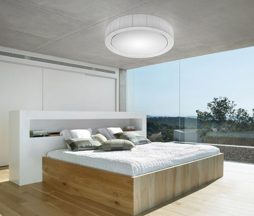 現代風シーリングライト - URBAN PF/120 - BOVER Barcelona/ボーヴァー - 円形 / 金属製 / コンパクト蛍光