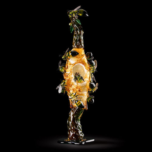 ムラノガラス製彫刻 - 6087/1/COL - Arte di Murano - イタリア製 / オーダーメイド / 床置き