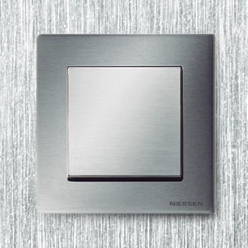 ロッカースイッチ - Sky Niessen - ABB Home and Building Automation - 埋め込み式 / ステンレススチール製 / ガラス製