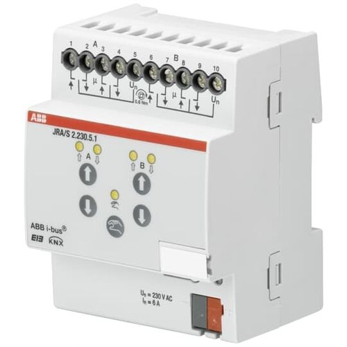 ローラーシャッターブラインドアクチュエータ - JRA/S2.230.5.1 - ABB Home and Building Automation - KNX / 家庭用 / DINレール